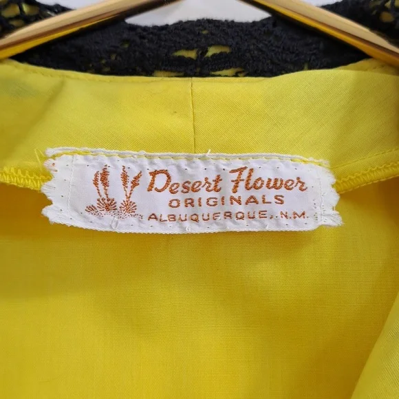 Vintage Desert Flower Orginals 70's Fiesta Dress Outfit Waist 35" Size M-L - Picture 5 of 15